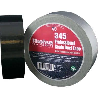 Nashua 345 premium grade duct tape for duct sealing, repairs, and industrial maintenance